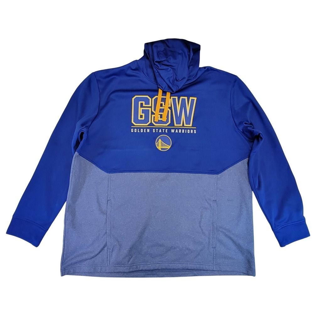 Fanatics Golden State Warriors Hoodie Men's 2XL Blue Yellow GSW‎ Athletic